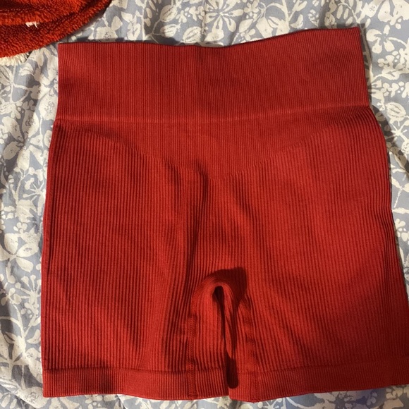 Red Amazon Athletic Shorts, Size Small, Stretchy Material - Picture 2 of 3